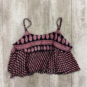 NWT RAGA - Size Small Tank Crop Top   / Festival Wear / Boho Beach Wear